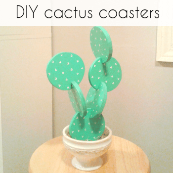 Crazy DIY Mom diy cactus coasters